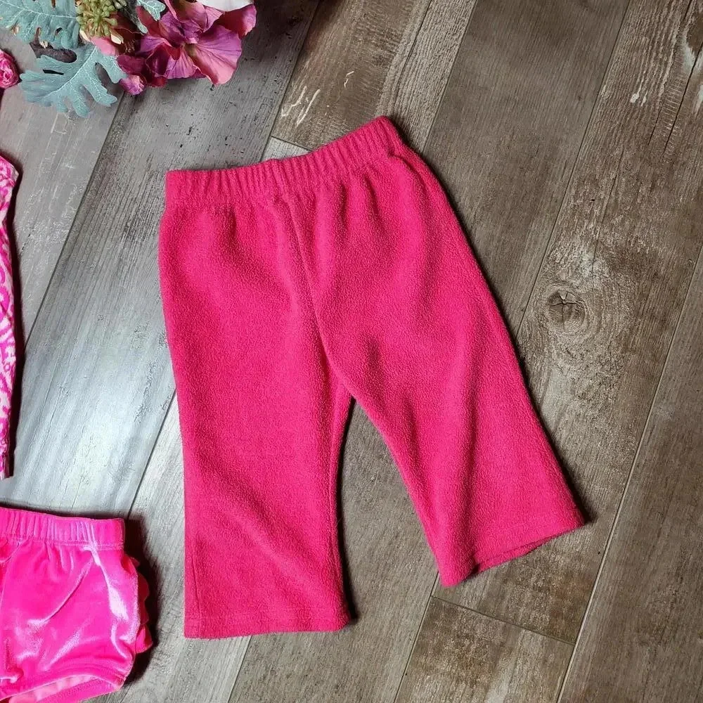 Carter's, Cat & Jack Hot Pink Baby Girl Clothing Bundle 3 pieces Size 6-12m NWOT